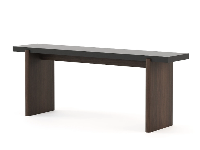 NATUR - Walnut mate consolle with black mate lacquered top _ Stylish Club